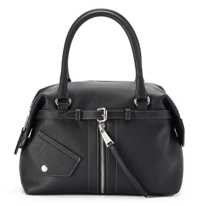 Juicy Couture Moto Satchel, Women's, Black