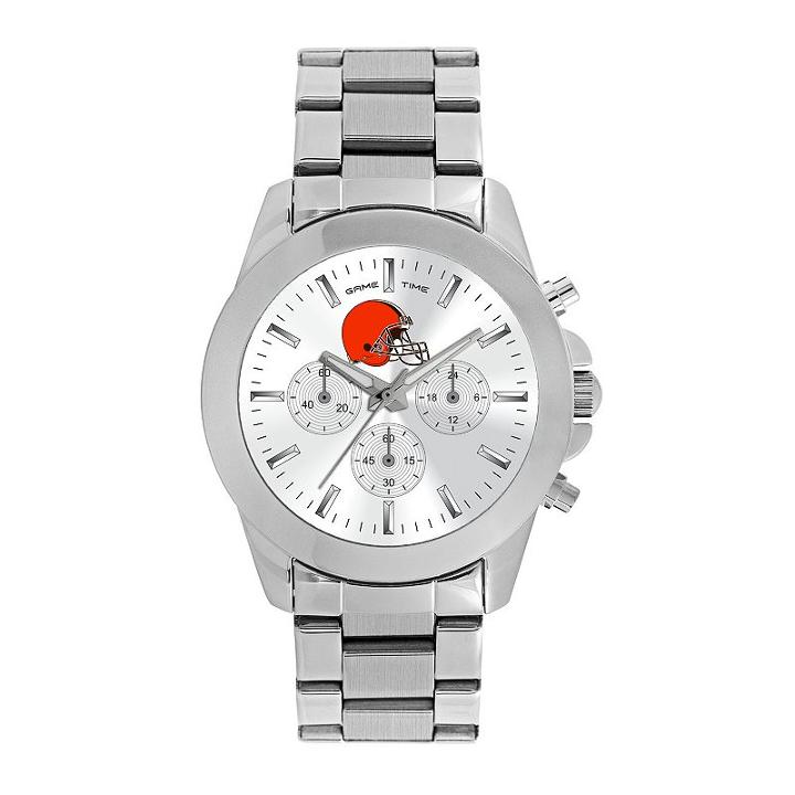 Women's Game Time Cleveland Browns Knockout Watch, Silver