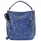 Mellow World Kai Stingray Snakeskin Hobo, Women's, Blue (navy)