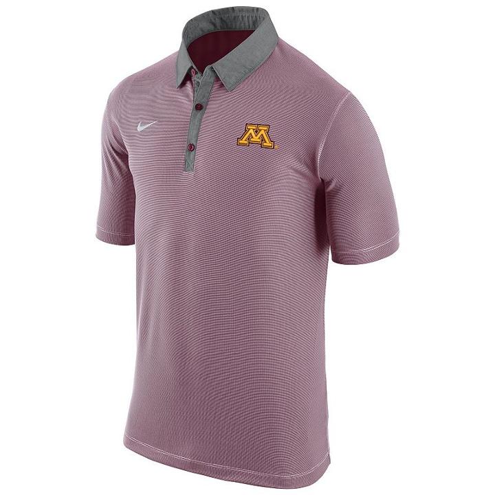 Men's Nike Minnesota Golden Gophers Microstripe Dri-fit Polo, Size: Large, Multicolor