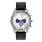 Men's Game Time Texas Rangers Letterman Watch, Black