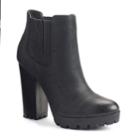 Candie's&reg; Women's Double Gore Heeled Booties, Size: 9, Black