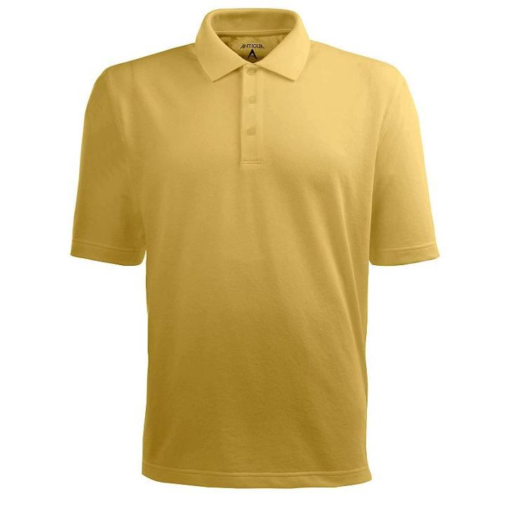 Men's Antigua Xtra-lite Desert-dry Solid Performance Polo, Size: Xl, Yellow