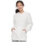 Juniors' So&reg; Oversized Pullover Tunic Hoodie, Teens, Size: Small, White
