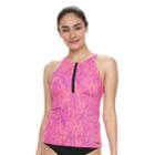 Women's Nike High-neck Tankini Top, Size: Medium, Purple