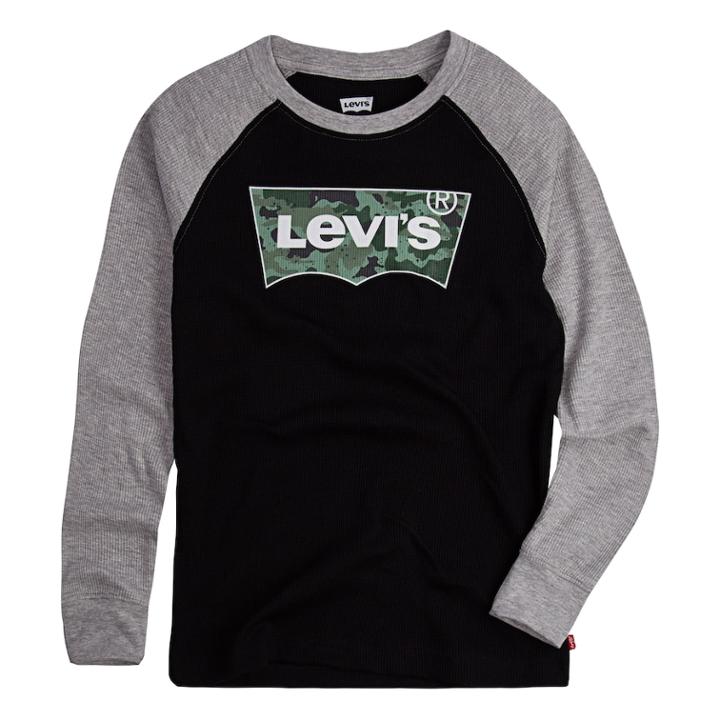 Boys 8-20 Levi's&reg; Thermal Raglan Tee, Size: Xl, Black