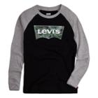 Boys 8-20 Levi's&reg; Thermal Raglan Tee, Size: Xl, Black