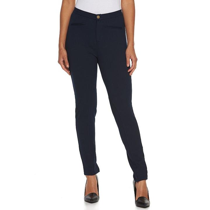 Women's Caribbean Joe Slim Leg Riding Pants, Size: Medium, Blue Other