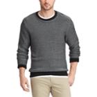Men's Chaps Regular-fit Crewneck Sweater, Size: Large, Black