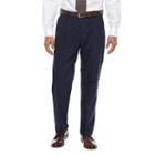 Men's Croft & Barrow&reg; True Comfort 4-way Stretch Classic-fit Pleated Dress Pants, Size: 38x30, Blue
