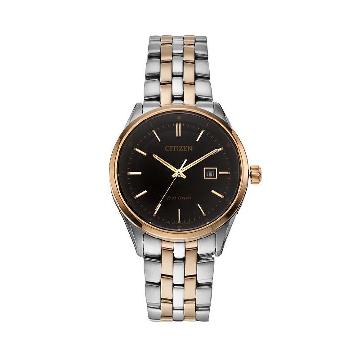 Citizen Eco-drive Men's Two Tone Stainless Steel Watch, Multicolor