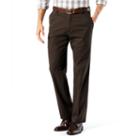 Men's Dockers&reg; Stretch Easy Khaki D2 Straight-fit Flat-front Pants, Size: 32x30, Dark Brown