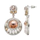 Gs By Gemma Simone Vintage Filigree Collection Circle Drop Earrings, Teens, Multicolor
