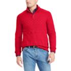 Big & Tall Chaps Classic-fit Cable-knit Mockneck Sweater, Men's, Size: 4xb, Red