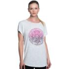 Women's Gaiam Intention Graphic-print Yoga Tee, Size: Xl, White Oth