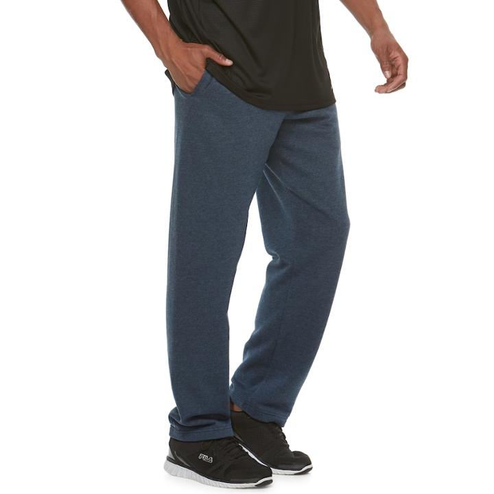Men's Tek Gear&reg; Ultra Soft Fleece Pants, Size: Medium, Blue (navy)