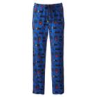 Men's Croft & Barrow&reg; Patterned Microfleece Lounge Pants, Size: Large, Dark Blue