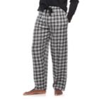 Big & Tall Chaps Plaid Flannel Lounge Pants, Men's, Size: Xxl Tall, Black