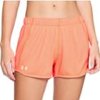 Women's Under Armour Play Up Reversible Mid-rise Shorts, Size: Medium, Orange