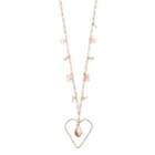 Lc Lauren Conrad Heart Teardrop Pendant Necklace, Women's, White