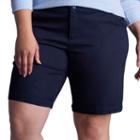 Plus Size Lee Essential Chino Bermuda Shorts, Women's, Size: 22 - Regular, Dark Blue