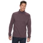 Men's Croft & Barrow&reg; Classic-fit Easy-care Interlock Turtleneck, Size: Large, Drk Purple