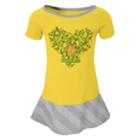Girls 4-6x Oregon Ducks Fancie Dress, Size: M(5/6), Yellow