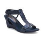 New York Transit Fancy Jewels Women's Wedge Sandals, Size: Medium (7), Blue