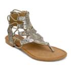Olivia Miller Zephyra Women's Sandals, Girl's, Size: 7, Gold