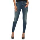 Women's Apt. 9&reg; Tummy Control Midrise Skinny Jeans, Size: 10, Dark Blue