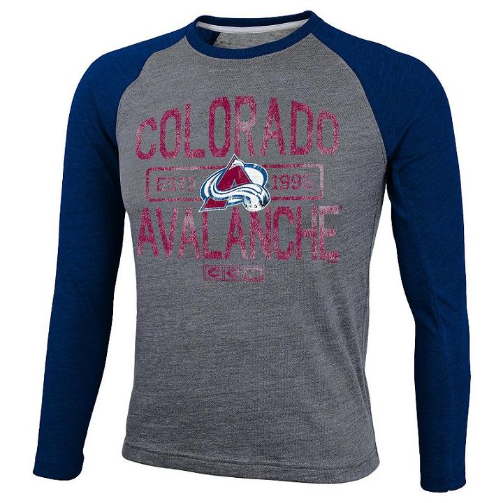 Boys 8-20 Ccm Colorado Avalanche Raglan Tee, Boy's, Size: S(8), Blue