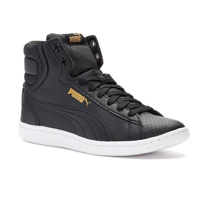 Puma Vikky Mid Fp Women's Sneakers, Size: 9, Black