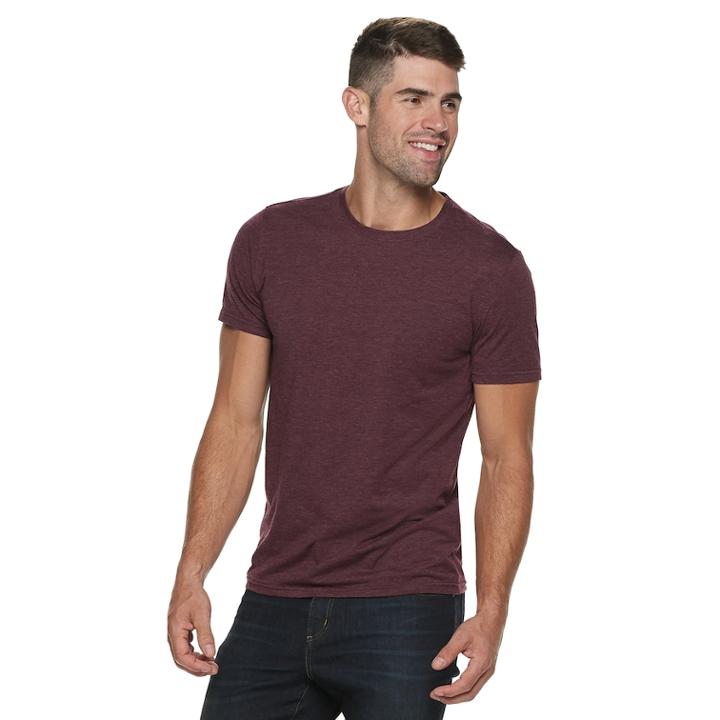 Men's Apt. 9&reg; Crewneck Lounge Tee, Size: Small, Dark Red