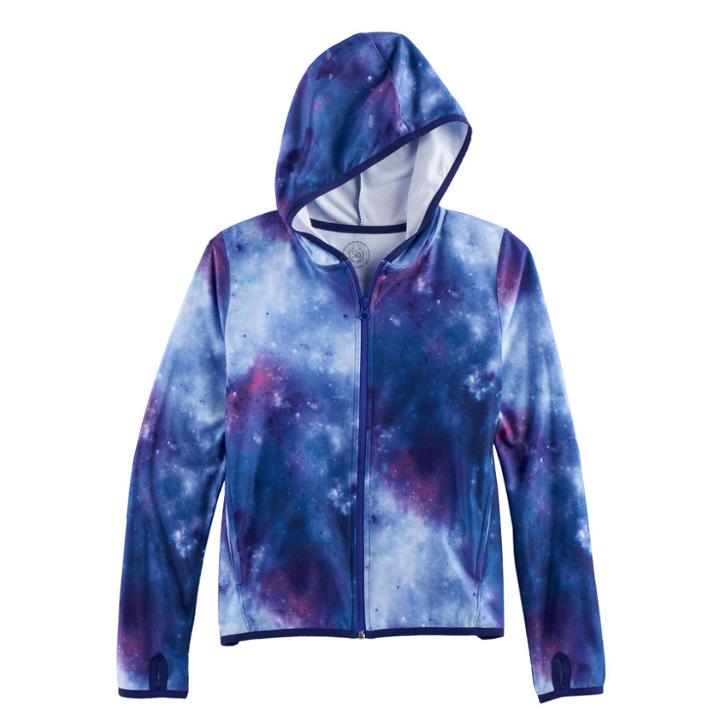 Girls 7-16 & Plus Size So&reg; Full Zip Microfleece Hoodie, Size: 12 1/2, Lt Purple