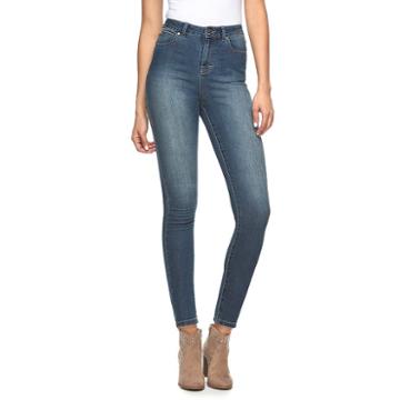 Women's Jennifer Lopez High-rise Skinny Jeans, Size: 12 T/l, Dark Blue