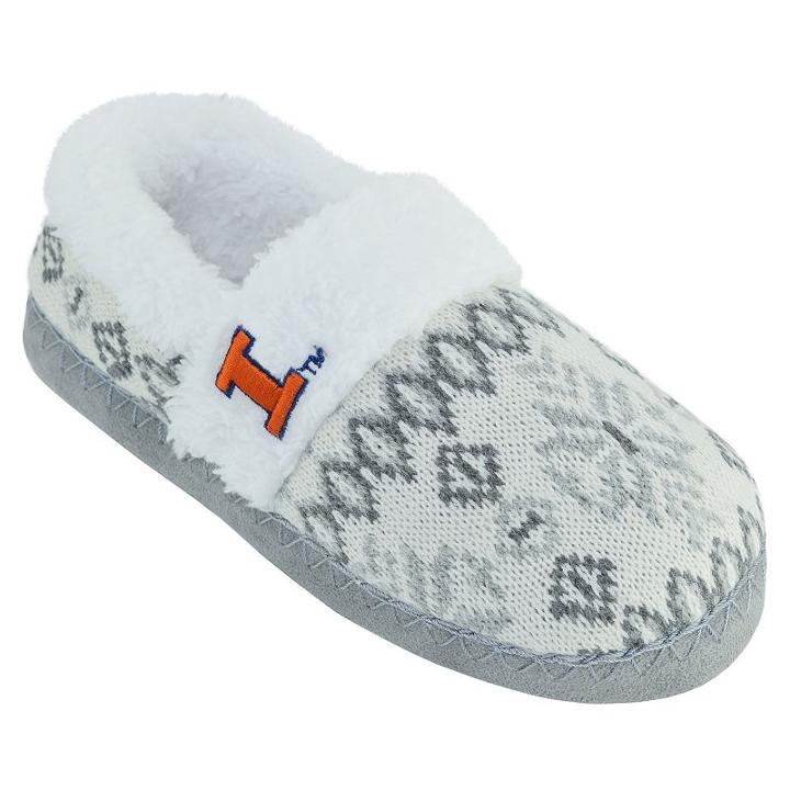 Women's Illinois Fighting Illini Snowflake Slippers, Size: Large, Team