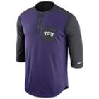 Men's Nike Tcu Horned Frogs Dri-fit Touch Henley, Size: Small, Ovrfl Oth