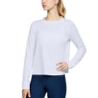Women's Under Armour Cross Back Long Sleeve Tee, Size: Xs, White