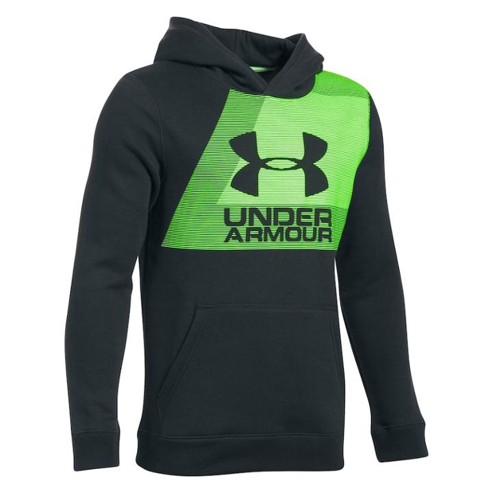 Boys 8-20 Under Armour Rival Cotton Hoodie, Size: Large, Grey (charcoal)