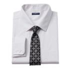 Big & Tall Croft & Barrow&reg; Classic-fit Striped Dress Shirt And Patterned Tie Boxed Set, Men's, Size: 21 36/7b, White