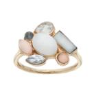 Lc Lauren Conrad Stone Cluster Ring, Women's, Size: 7, Dark Beige