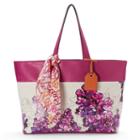 Reed Market Tote With Scarf, Women's, Med Pink