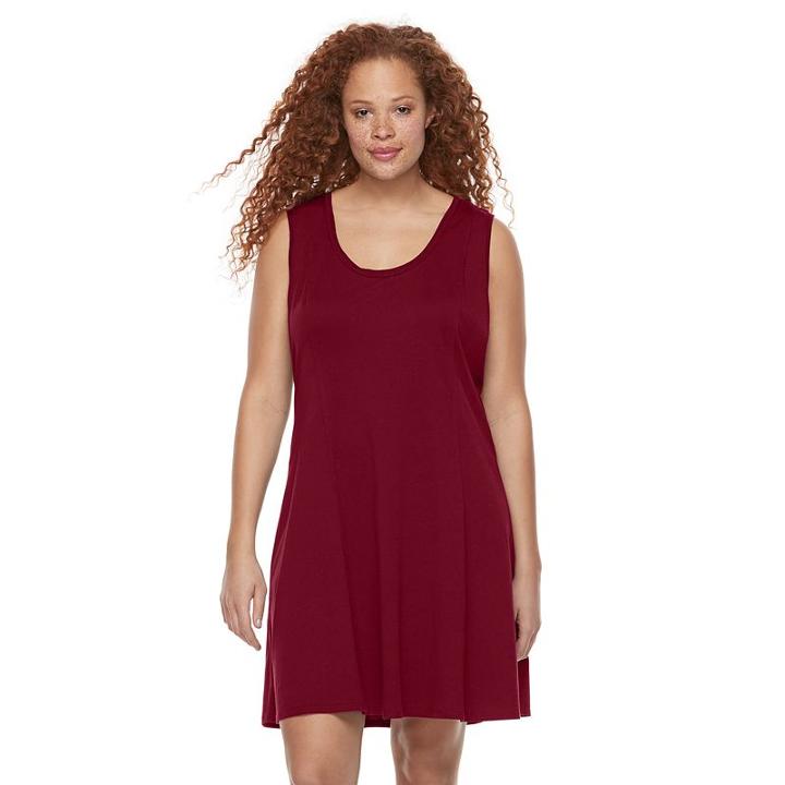 Rock & Republic, Plus Size &reg; Crochet Back Dress, Women's, Size: 1xl, Red