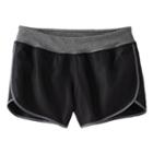 Girls Plus Size So&reg; Athletic Running Shorts, Size: 16 1/2, Black