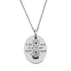Charmed By Diamonds 1/10 Carat T.w. Diamond Sterling Silver Best Friend Disc Pendant Necklace, Women's, Size: 18, White
