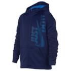 Boys 8-20 Nike Therma Full-zip Hoodie, Size: Large, Blue