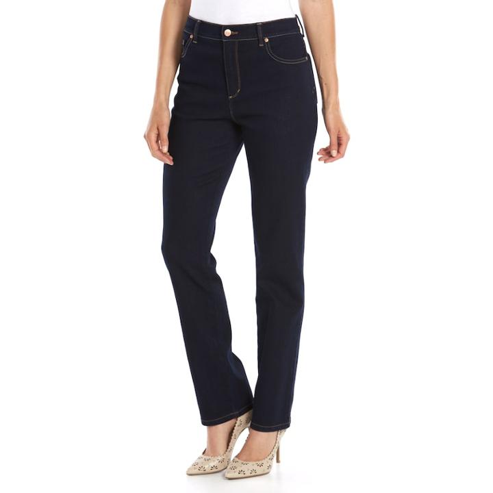 Women's Gloria Vanderbilt Amanda Classic High Waisted Tapered Jeans, Size: 6 Short, Med Blue