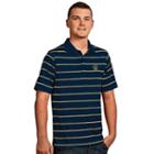 Men's Antigua Los Angeles Galaxy Deluxe Striped Desert Dry Xtra-lite Performance Polo, Size: Xl, Blue Other