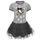 Girls 4-6x Reebok Pittsburgh Penguins Tutu Dress, Size: Medium, Black