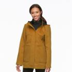 Women's Croft & Barrow&reg; Hooded Peacoat, Size: Large, Lt Brown